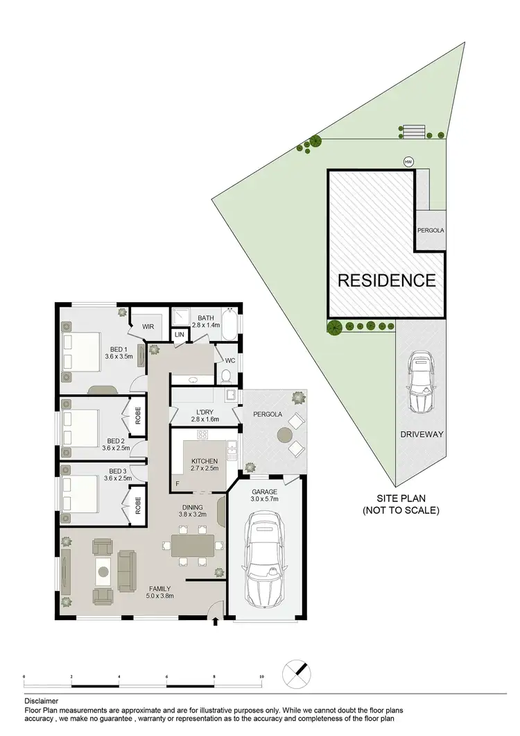 Floorplan of Homely semi-detached listing, 11A Yukon Place, Quakers Hill NSW 2763