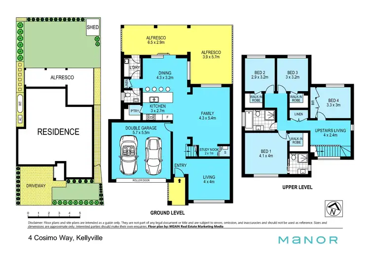 Floorplan of Homely house listing, 4 Cosimo Way, Kellyville NSW 2155