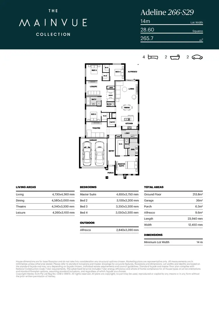 Floorplan of Homely house listing, 12 Nyon Court, Angle Vale SA 5117