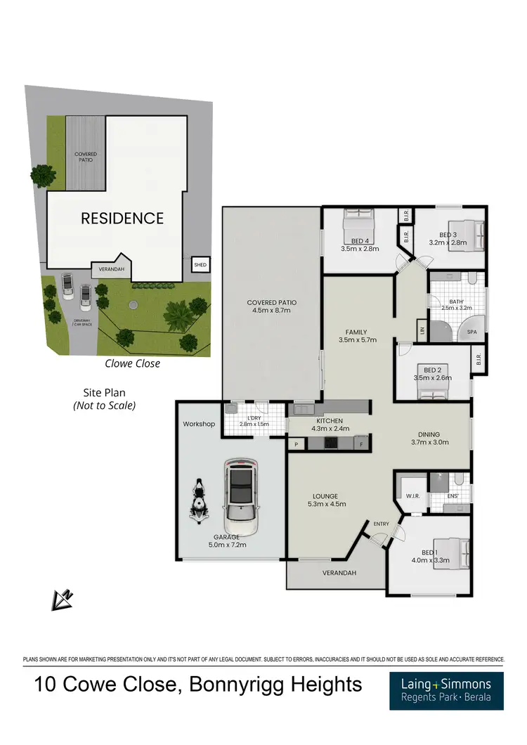 Floorplan of Homely house listing, 10 Cowe Close, Bonnyrigg Heights NSW 2177