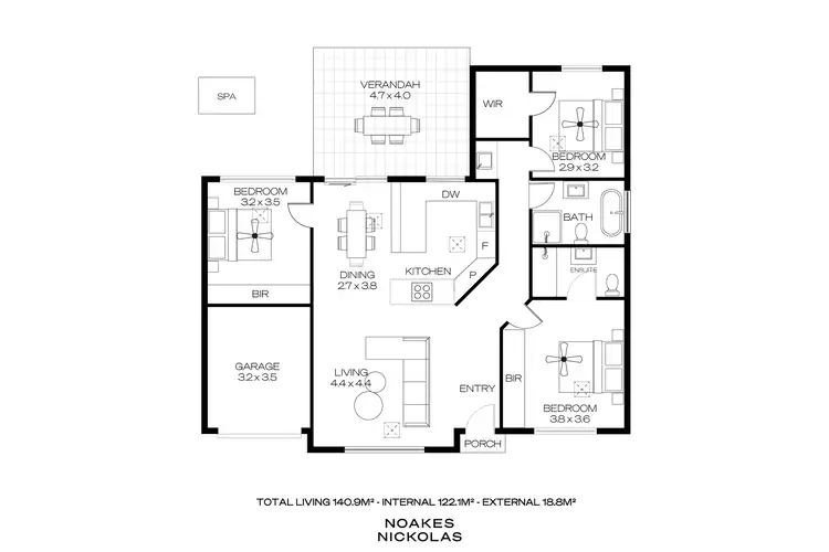 Floorplan of Homely house listing, 1/1 Strathmore Terrace, Brighton SA 5048