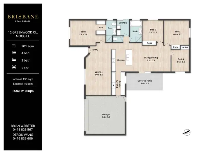 Floorplan of Homely house listing, 12 Greenwood Close, Moggill QLD 4070
