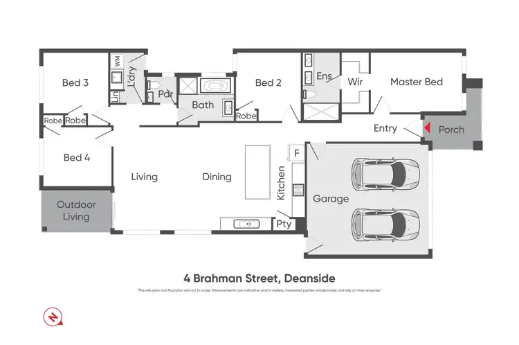 Floorplan of Homely house listing, 4 Brahman Street, Deanside VIC 3336