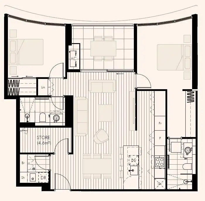 Floorplan of Homely apartment listing, 601/3 Davilak Street, Como WA 6152