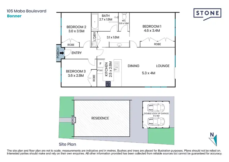 Floorplan of Homely house listing, 105 Mabo Boulevard, Bonner ACT 2914