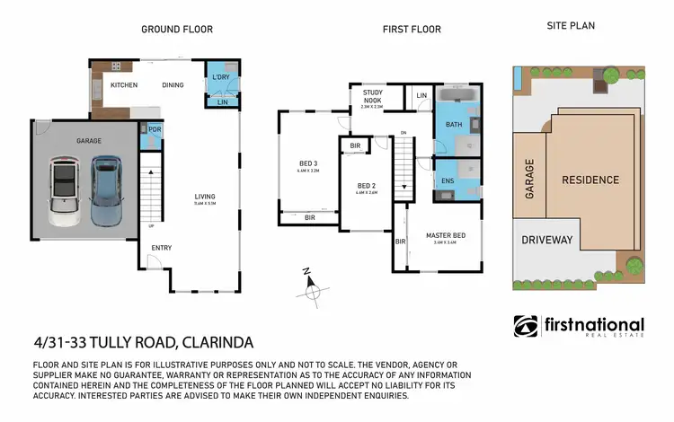 Floorplan of Homely townhouse listing, 4/31-33 Tully Road, Clarinda VIC 3169
