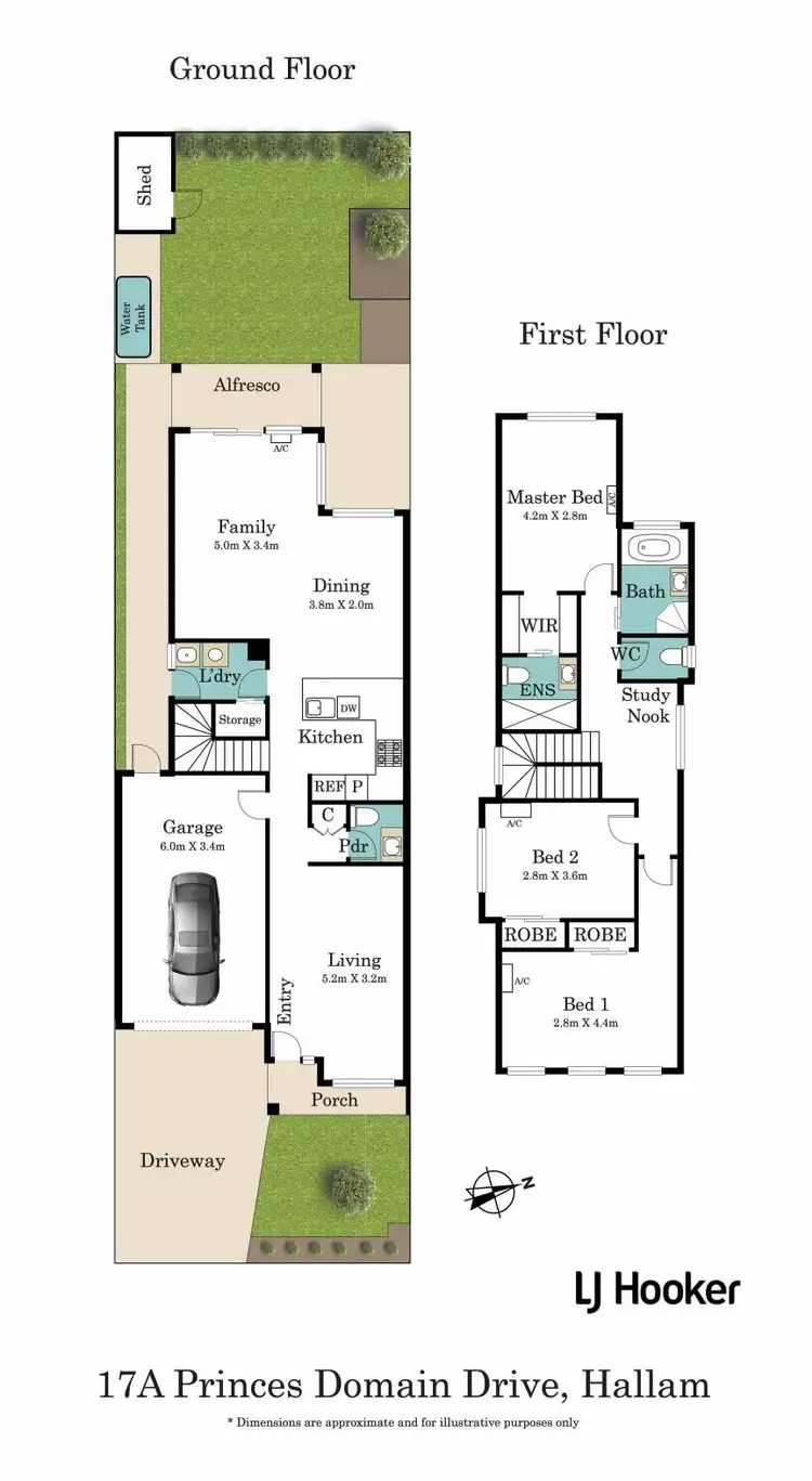 Floorplan of Homely house listing, 17A Princes Domain Drive, Hallam VIC 3803