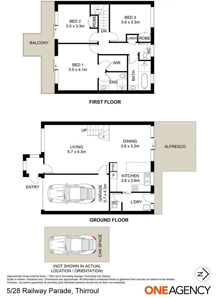 Floorplan of Homely townhouse listing, 5/28 Railway Parade, Thirroul NSW 2515