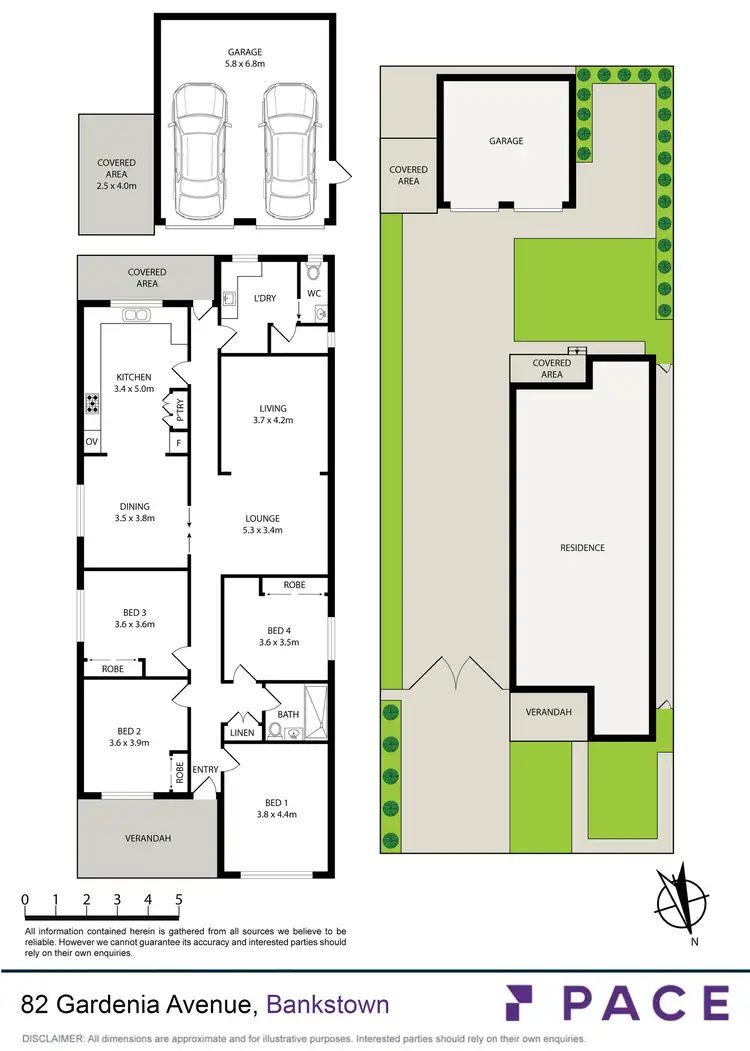 Floorplan of Homely house listing, 82 Gardenia Avenue, Bankstown NSW 2200