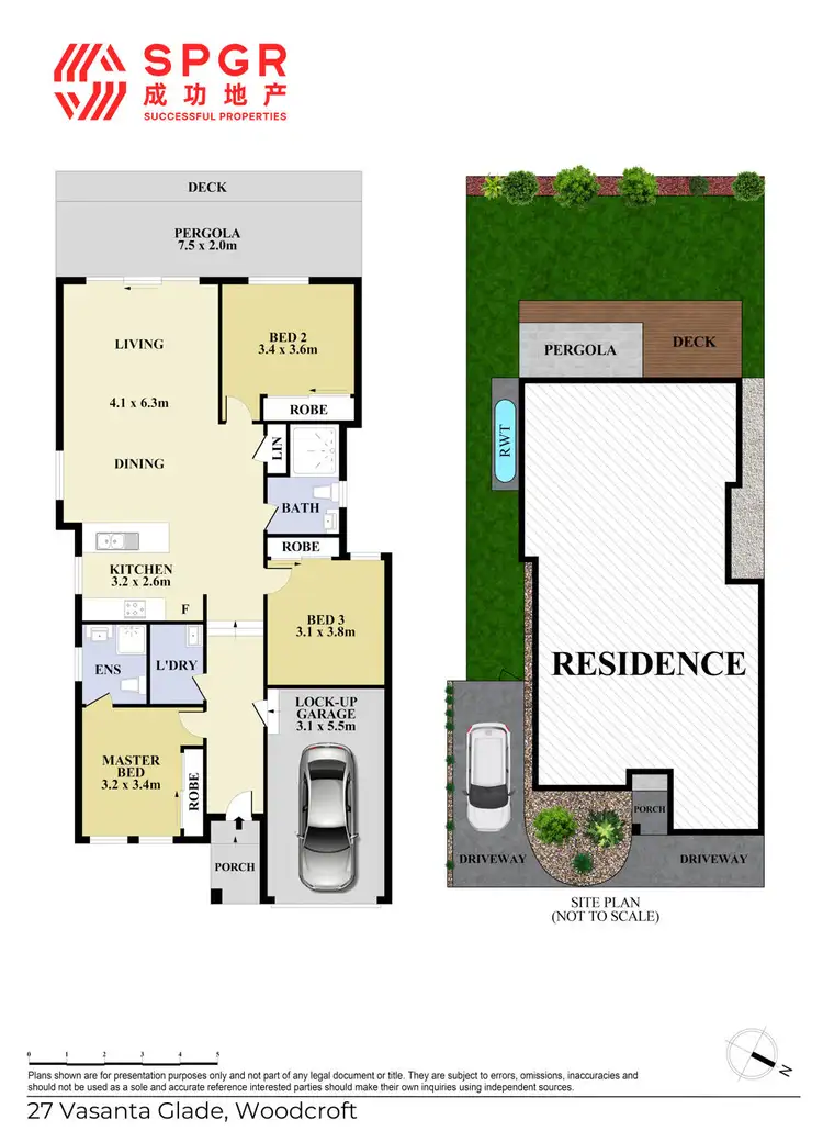 Floorplan of Homely villa listing, 27 Vasanta Glade, Woodcroft NSW 2767