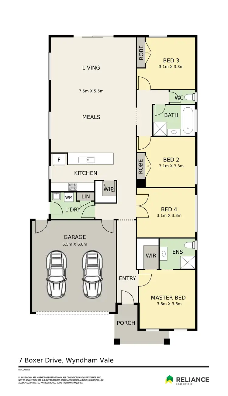 Floorplan of Homely house listing, 7 Boxer Drive, Wyndham Vale VIC 3024