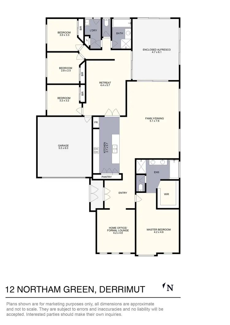 Floorplan of Homely house listing, 12 Northam Green, Derrimut VIC 3026