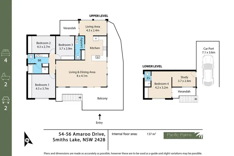 Floorplan of Homely house listing, 56 Amaroo Drive, Smiths Lake NSW 2428