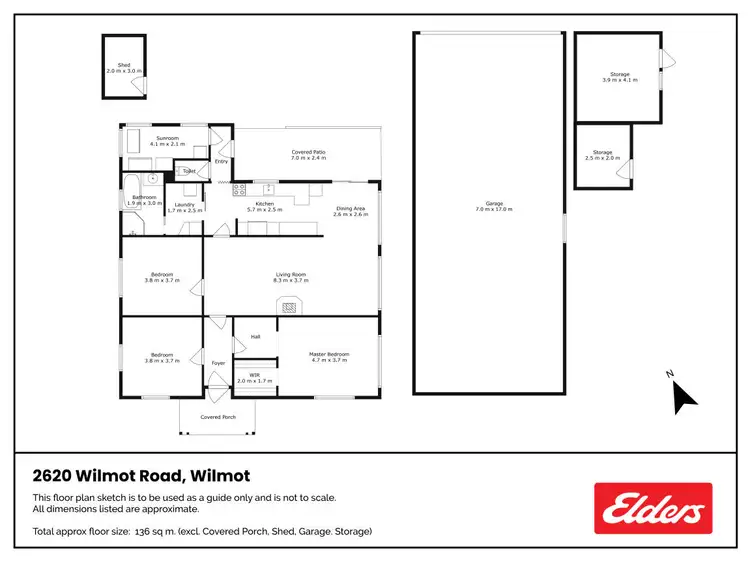 Floorplan of Homely rural property listing, 2620 Wilmot Road, Lower Wilmot TAS 7310