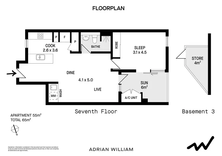 Floorplan of Homely apartment listing, B709/2 Regent Street, Petersham NSW 2049