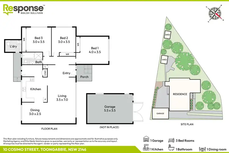 Floorplan of Homely house listing, 10 Cosimo Street, Toongabbie NSW 2146