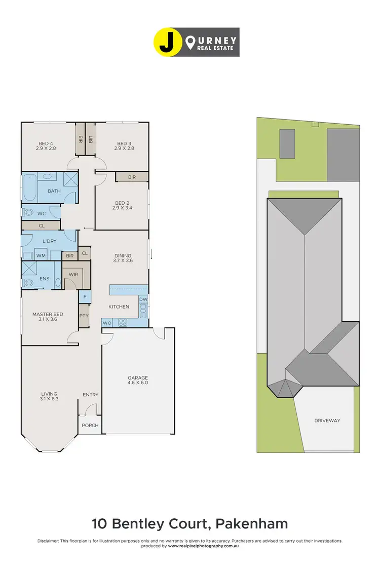 Floorplan of Homely house listing, 10 Bentley Court, Pakenham VIC 3810