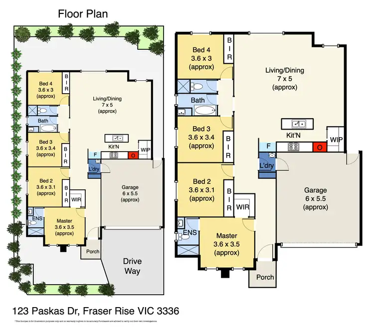Floorplan of Homely house listing, 123 Paskas Drive, Fraser Rise VIC 3336