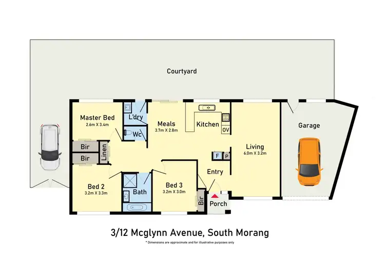 Floorplan of Homely house listing, 3/12 McGlynn Avenue, South Morang VIC 3752
