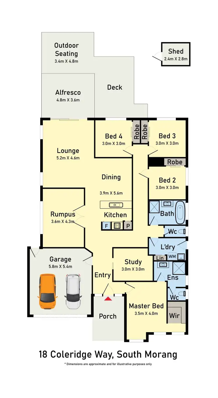 Floorplan of Homely house listing, 18 Coleridge Way, South Morang VIC 3752