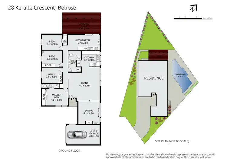 Floorplan of Homely house listing, 28 Karalta Crescent, Belrose NSW 2085
