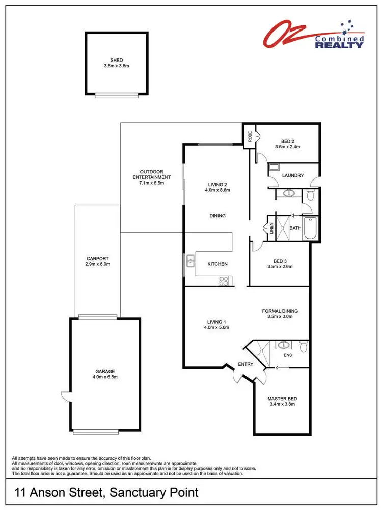 Floorplan of Homely house listing, 11 Anson Street, Sanctuary Point NSW 2540