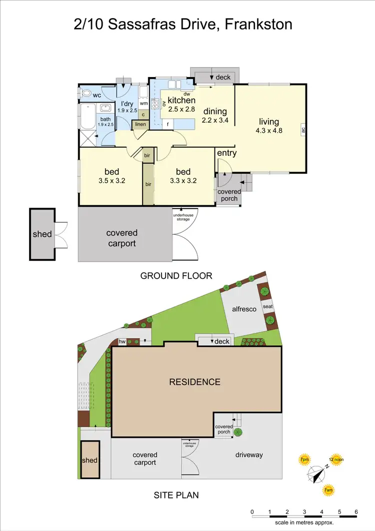 Floorplan of Homely unit listing, 2/10 Sassafrass Drive, Frankston VIC 3199