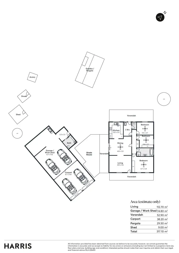 Floorplan of Homely house listing, 6 Borrett Court, Strathalbyn SA 5255