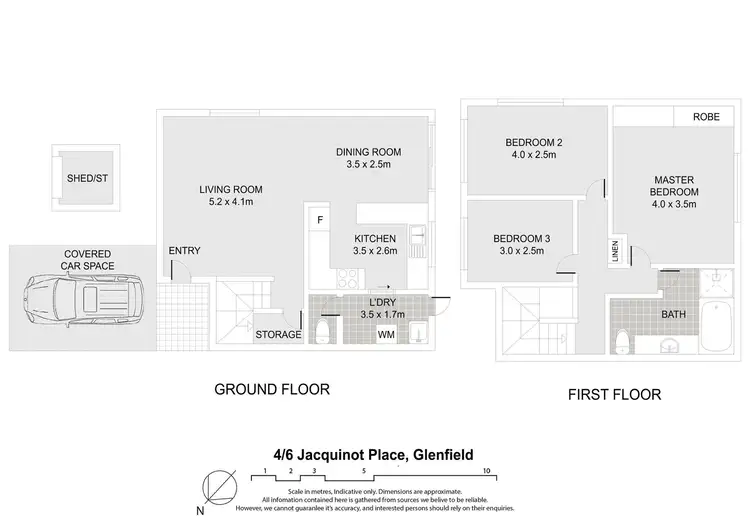 Floorplan of Homely townhouse listing, 4/6 Jacquinot Place, Glenfield NSW 2167