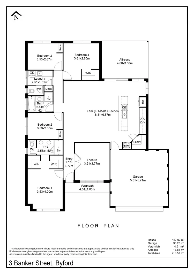 Floorplan of Homely house listing, 3 Banker Street, Byford WA 6122