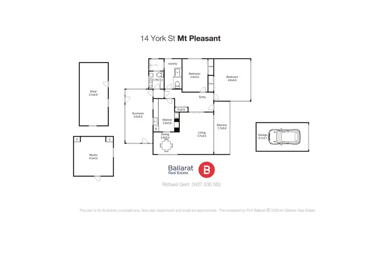 Floorplan of Homely house listing, 14 York Street, Golden Point VIC 3350