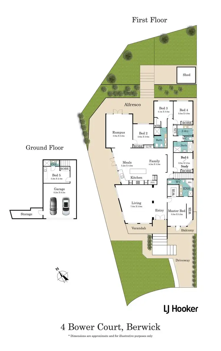 Floorplan of Homely house listing, 4 Bower Court, Berwick VIC 3806