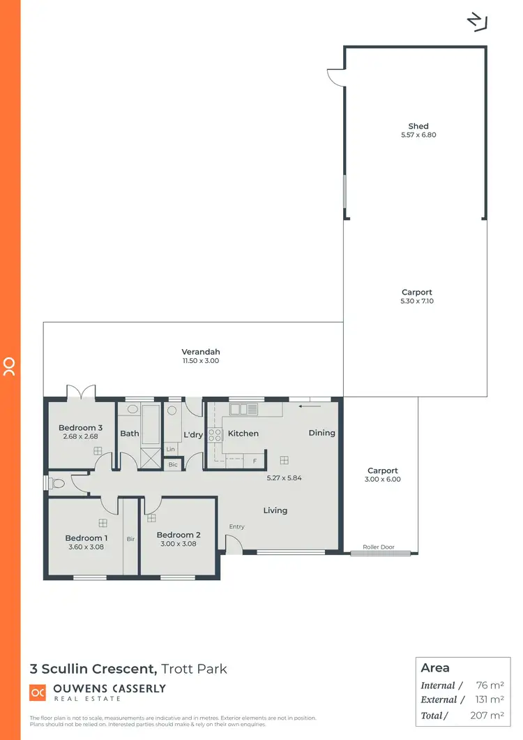 Floorplan of Homely house listing, 3 Scullin Crescent, Trott Park SA 5158