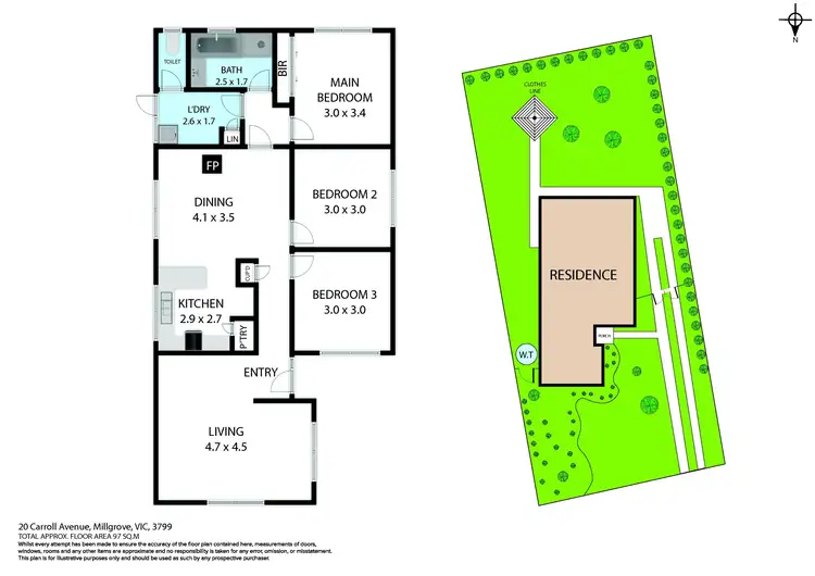 Floorplan of Homely house listing, 20 Carroll Avenue, Millgrove VIC 3799