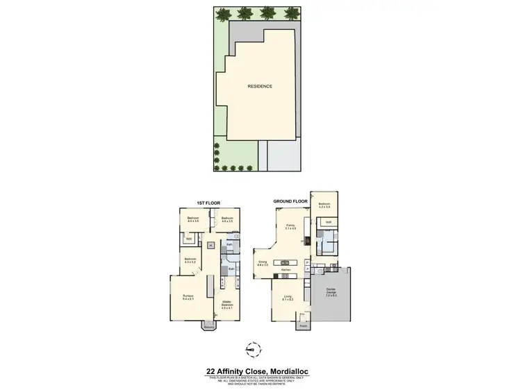 Floorplan of Homely house listing, 22 Affinity Close, Mordialloc VIC 3195