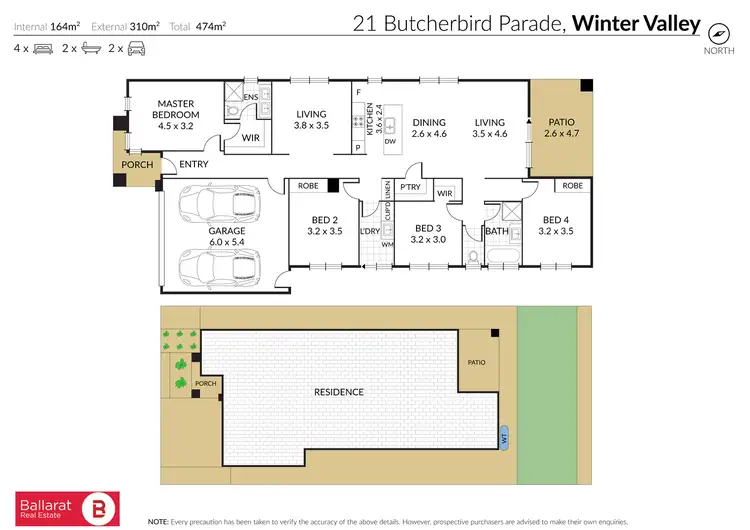 Floorplan of Homely house listing, 21 Butcherbird Parade, Winter Valley VIC 3358