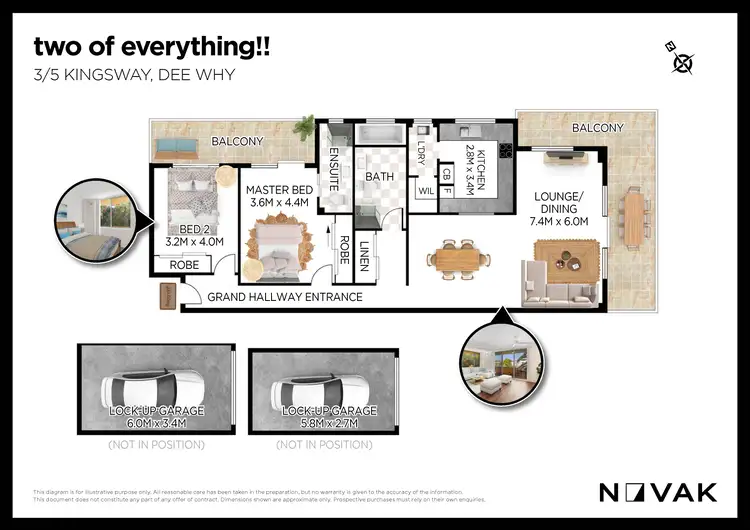 Floorplan of Homely apartment listing, 3/5 Kingsway, Dee Why NSW 2099