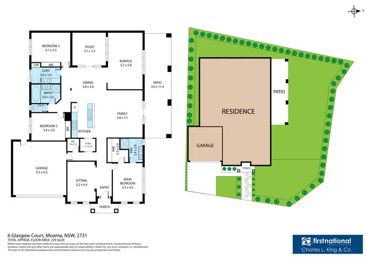 Floorplan of Homely house listing, 6 Glasgow Court, Moama NSW 2731