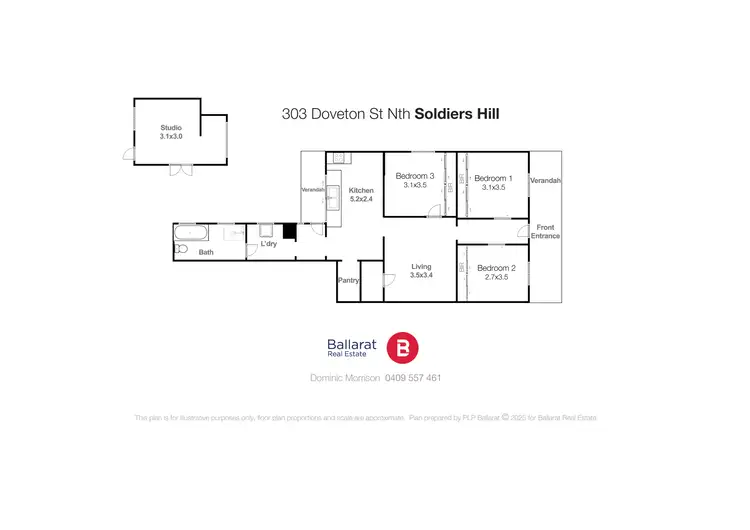 Floorplan of Homely house listing, 303 Doveton Street North, Soldiers Hill VIC 3350