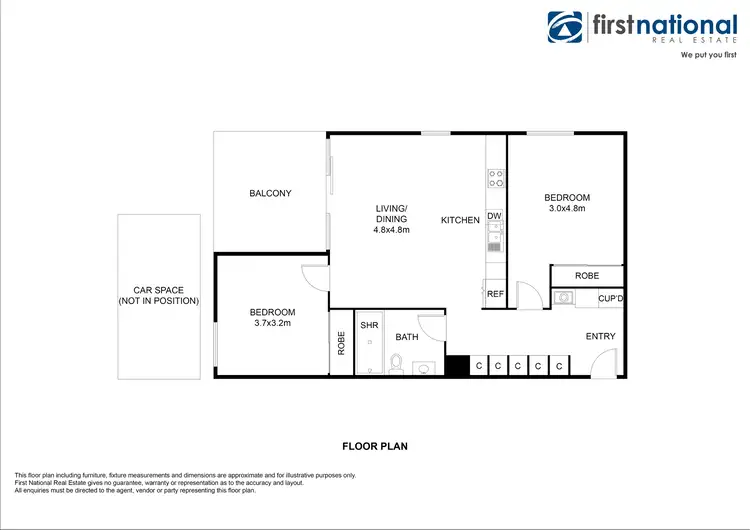 Floorplan of Homely apartment listing, 505/20 Hepburn Road, Doncaster VIC 3108