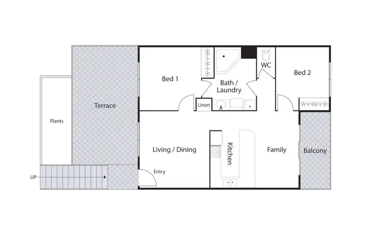 Floorplan of Homely apartment listing, 5/1 Waddell Place, Curtin ACT 2605