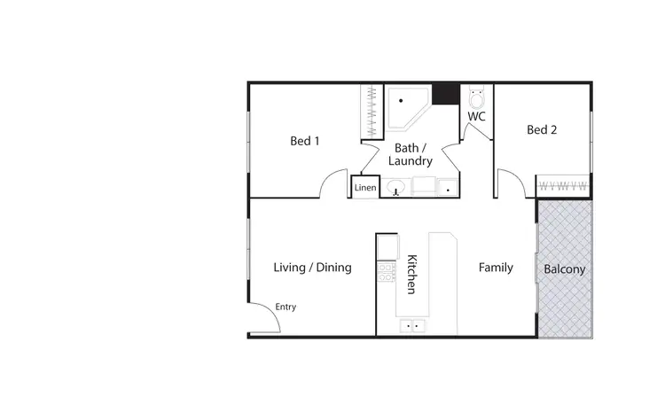 Floorplan of Homely apartment listing, 5/1 Waddell Place, Curtin ACT 2605