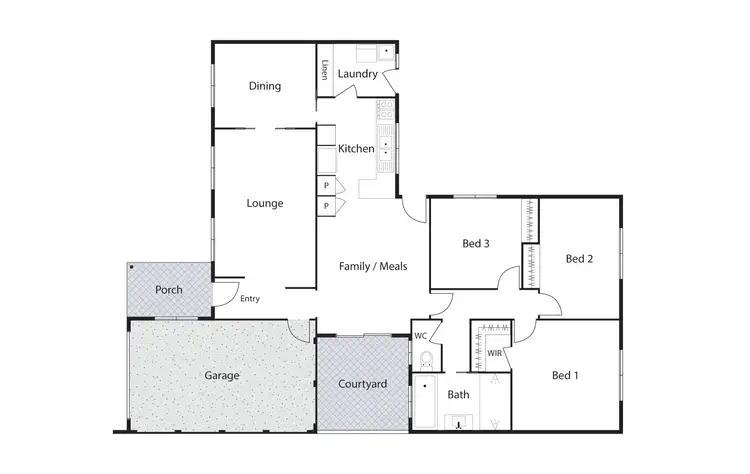 Floorplan of Homely house listing, 5 Satchell Place, Isaacs ACT 2607