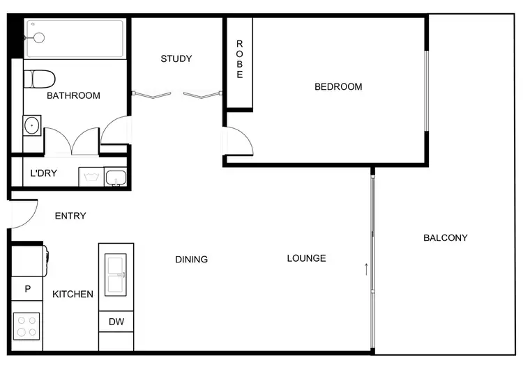Floorplan of Homely apartment listing, 86/40 Philip Hodgins Street, Wright ACT 2611