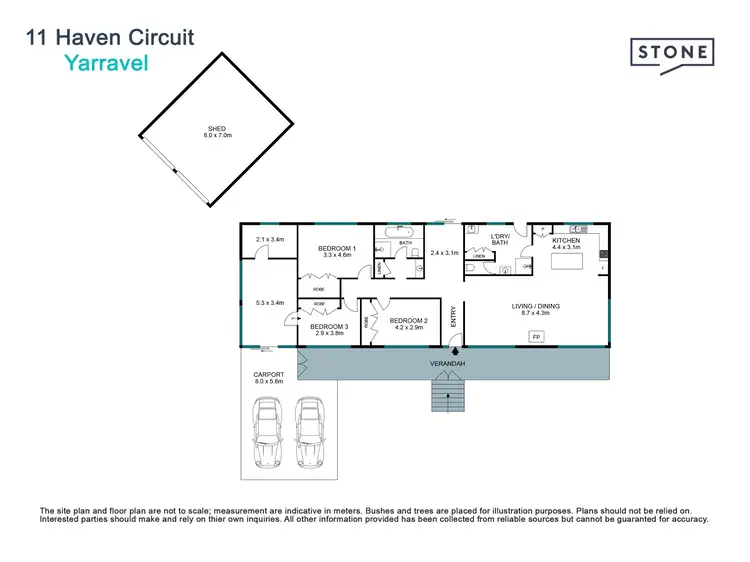 Floorplan of Homely rural property listing, 11 Haven Crescent, Yarravel NSW 2440