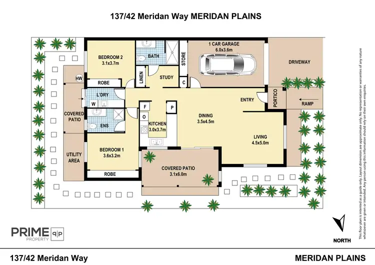 Floorplan of Homely unit listing, 137/42 Meridan Way, Meridan Plains QLD 4551