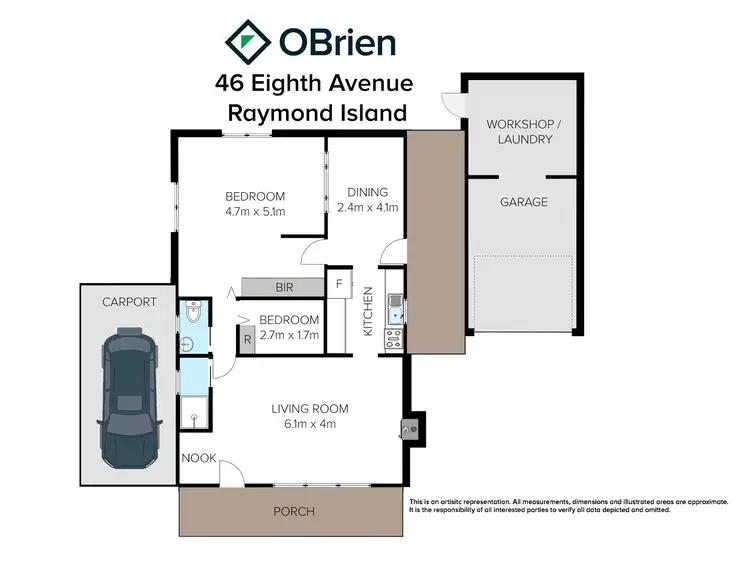 Floorplan of Homely house listing, 46 Eighth Avenue, Raymond Island VIC 3880