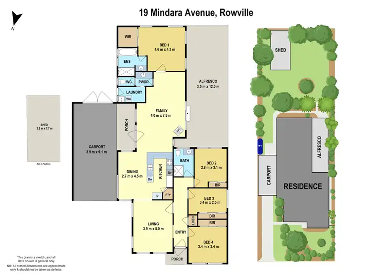 Floorplan of Homely house listing, 19 Mindara Avenue, Rowville VIC 3178