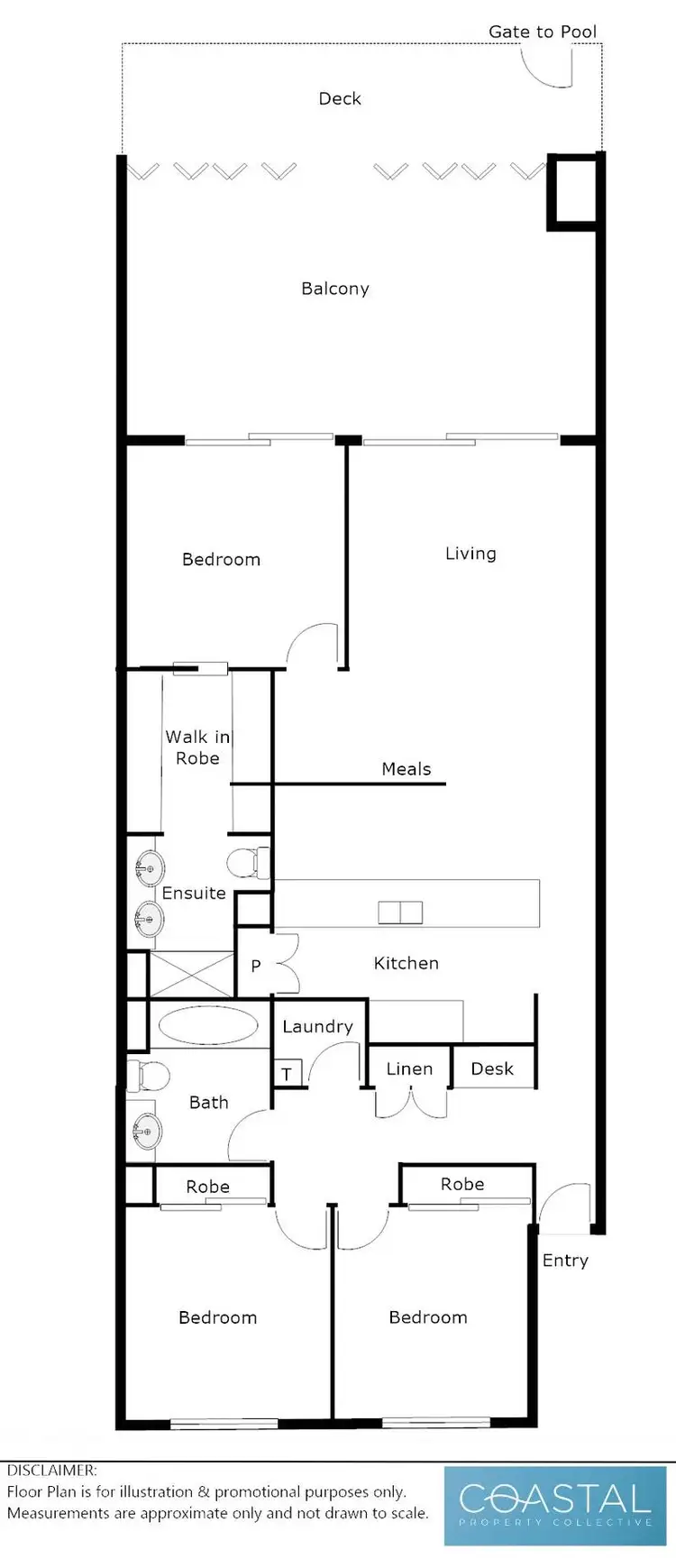 Floorplan of Homely unit listing, 11/2-10 Kamala Crescent, Casuarina NSW 2487