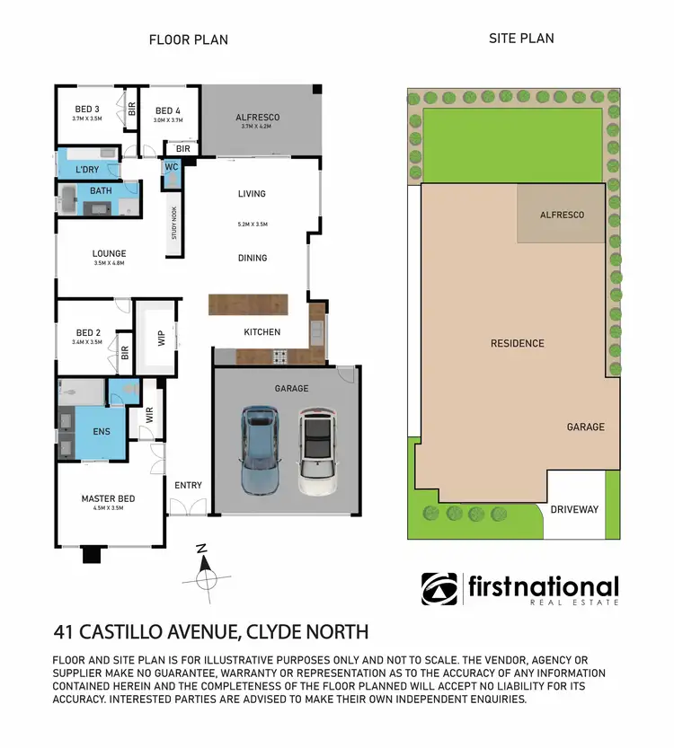 Floorplan of Homely house listing, 41 Castillo Avenue, Clyde North VIC 3978